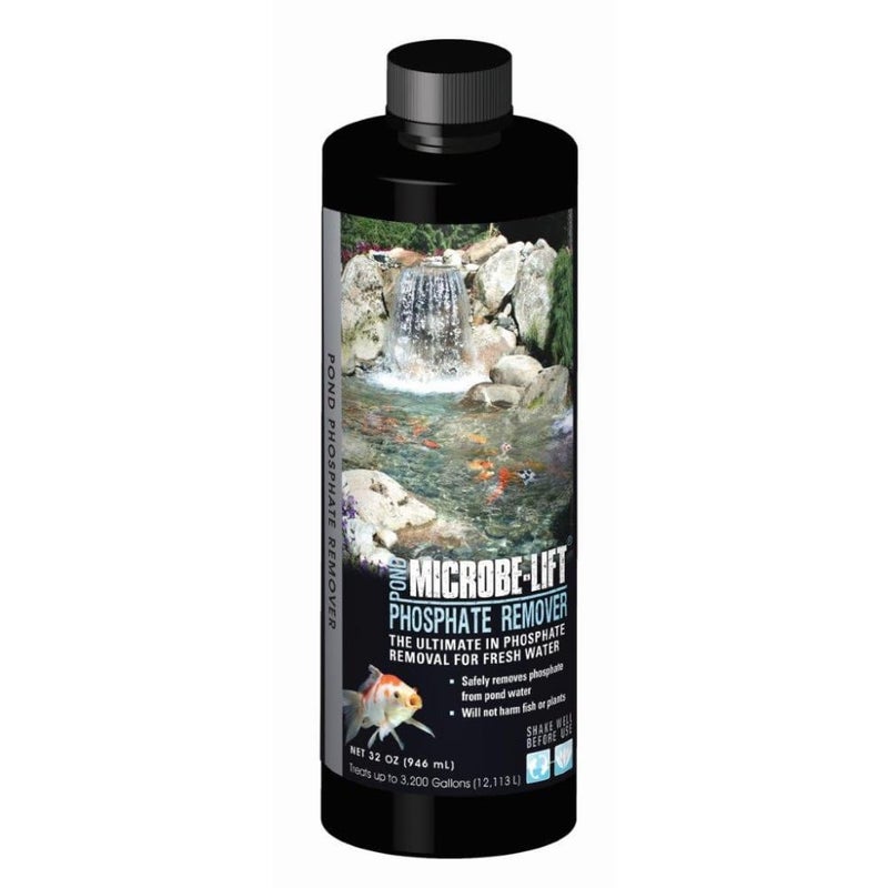 MICROBE-LIFT PHOSRE32 Ultimate Pond Phosphate Remover for Fresh Water, 32oz Treats up to 3,200 gals